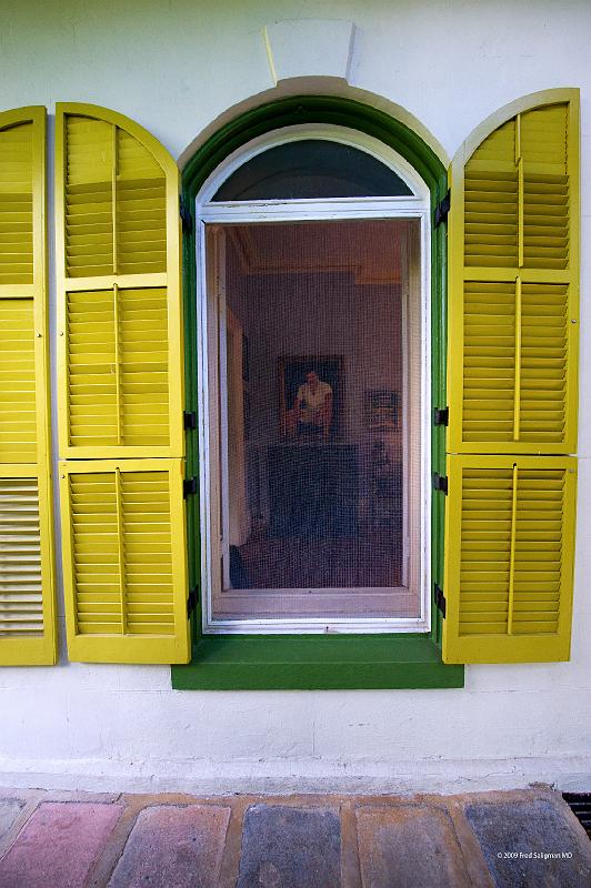 20090204_153510 D3 3400x5100 srgb.jpg - Window, Hemmingway Home Key West with Hemmingway portrait